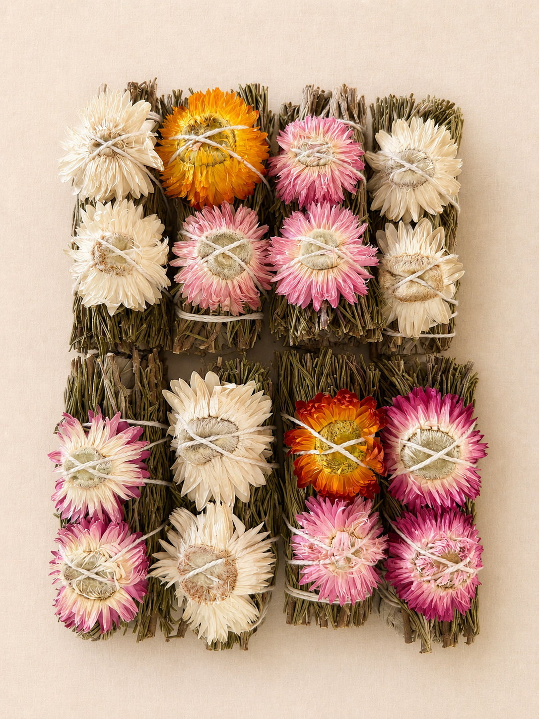 strawflower white sage bundle