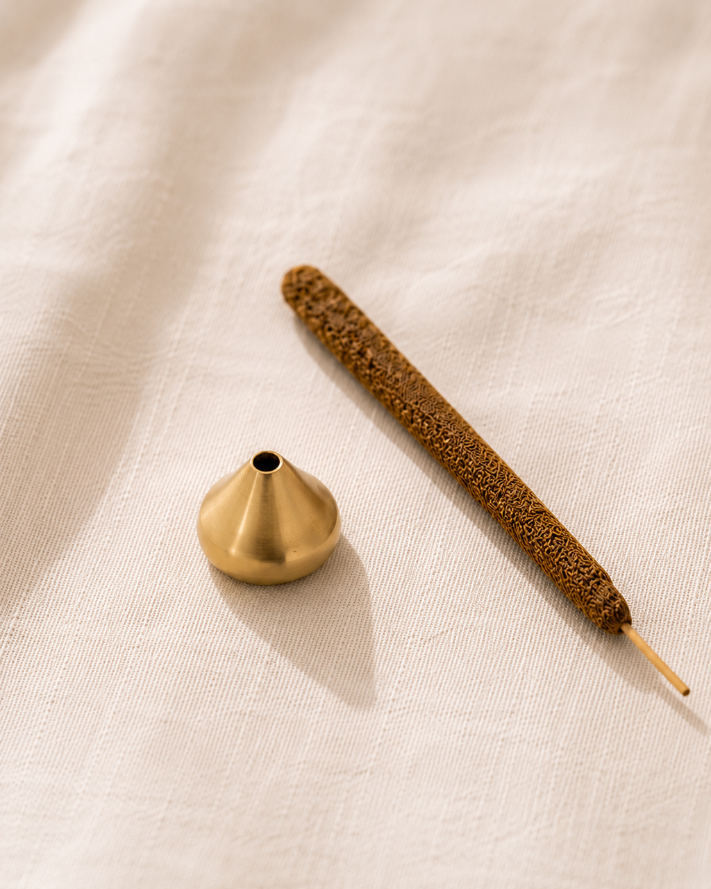 brass drop incense holder — petite