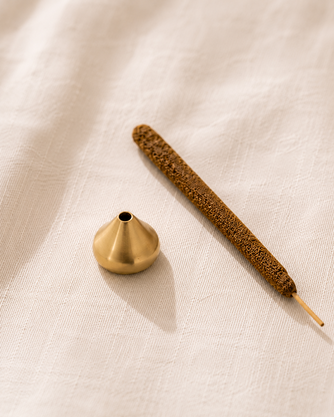 brass drop incense holder — petite