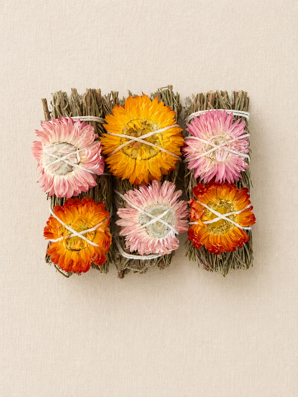 strawflower white sage bundle